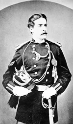 Yksi Custersin upseereista, noin 1860-luku